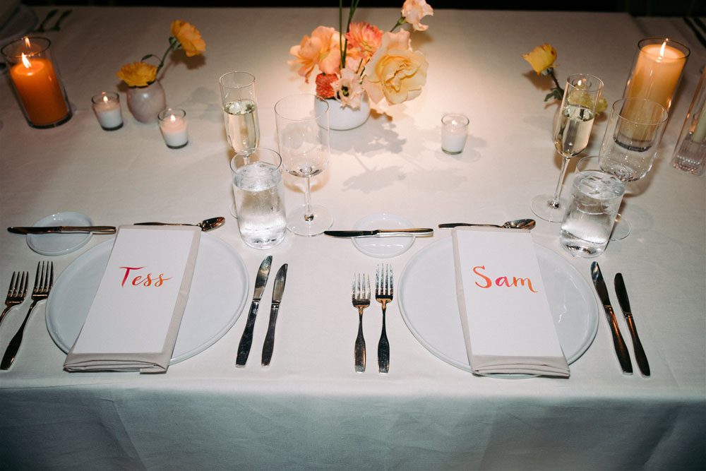 Two architects' design-focused secret garden wedding