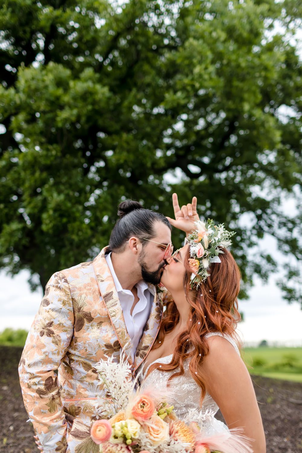 Fun and funky barn wedding at Providence Vineyard