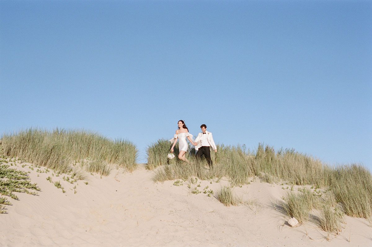 california coast elopement on the beach