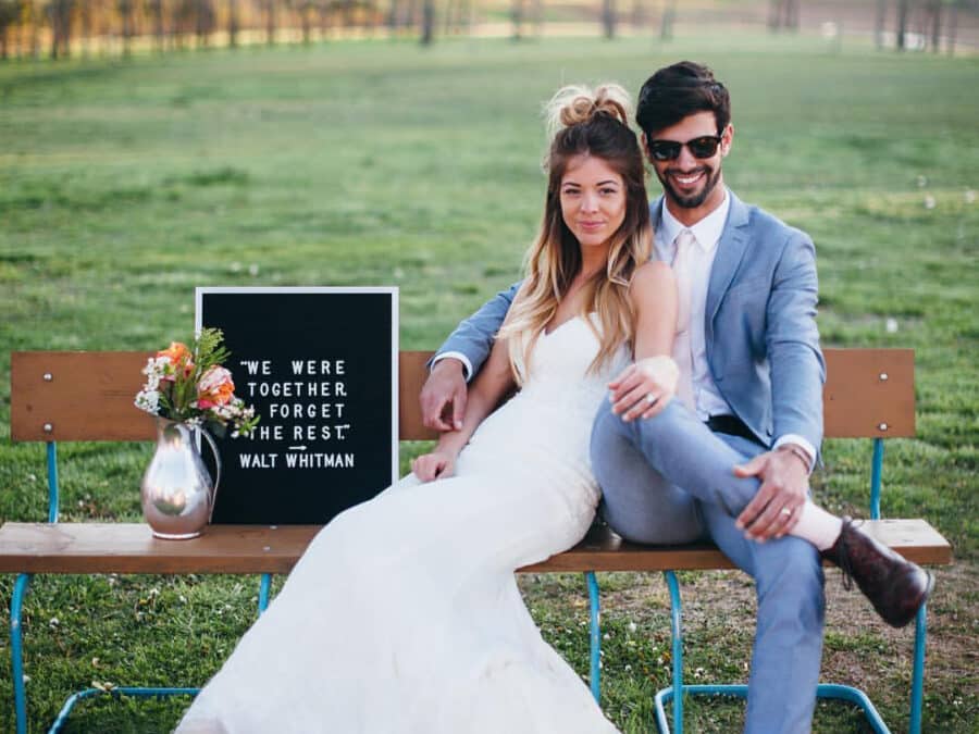 felt letterboards wedding